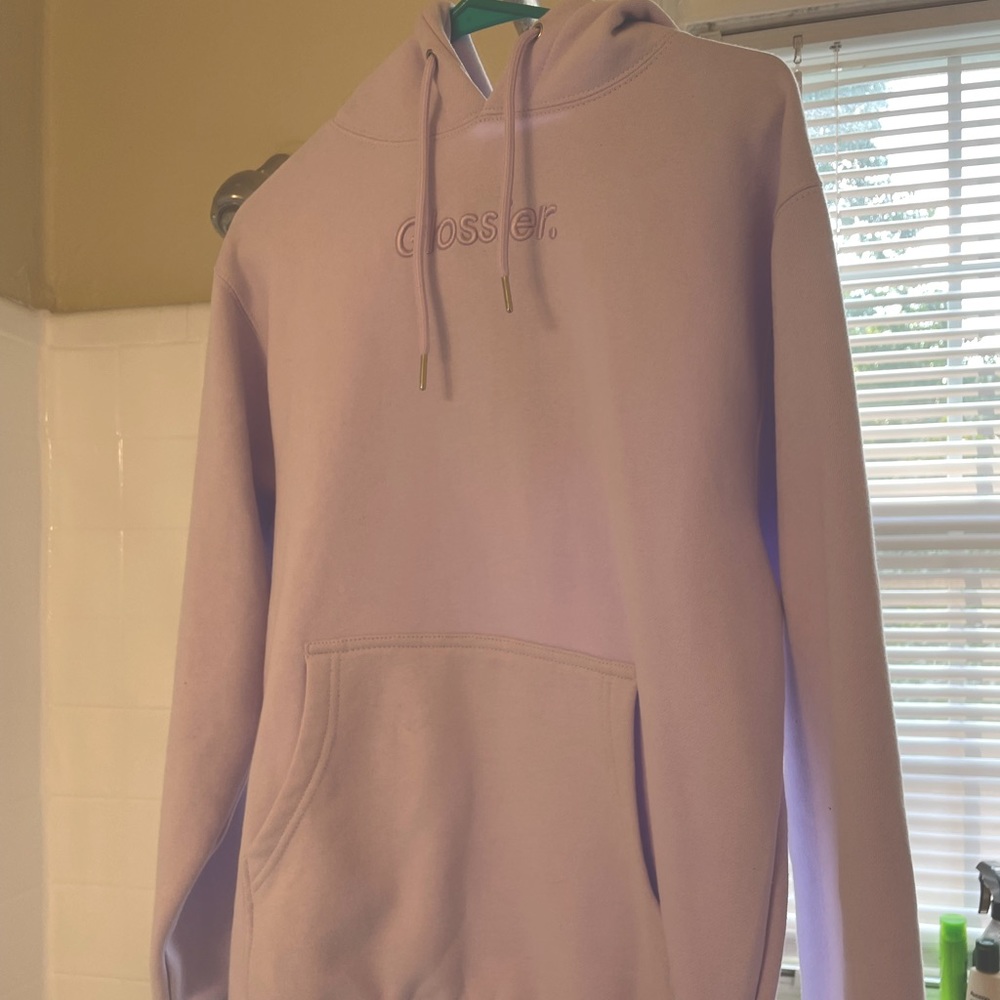 XS glossier lavender hoodie